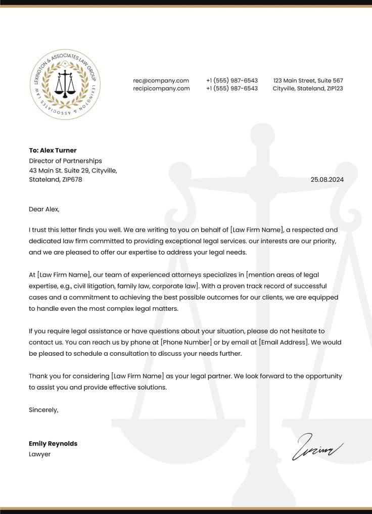 Legal Letter